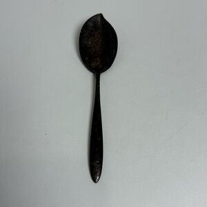 Gorham Sterling Jelly Spoon Silver Server Stars Floral Vintage